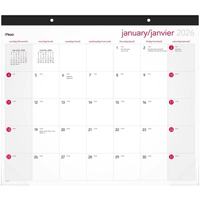 AAG® Monthly Desk Pad 2026