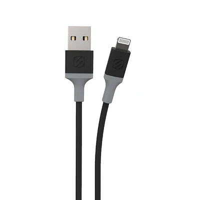 Scosche i34by-sp Strikeline MFi Certified Lightning Charge & Sync Cable 4-Foot, Fast charging