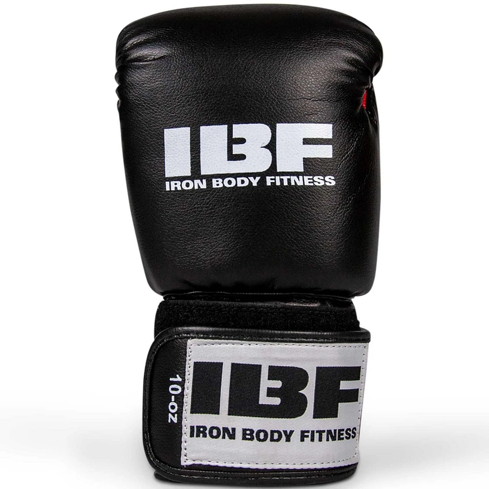 Gants de boxe IBF Training Series - 10 oz. -Rouge et noir