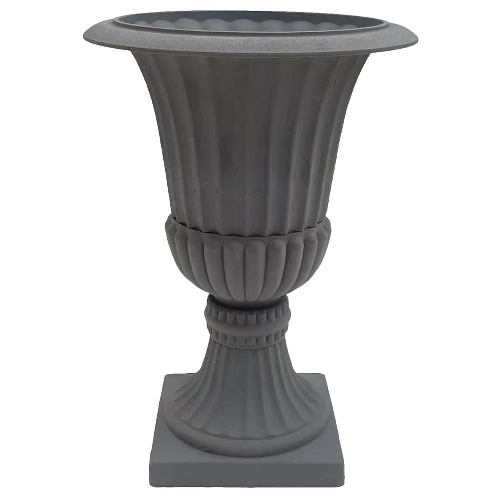 Angelo Décor MenzoMix Jardinière d'urnes Murano de 30 pouces (rouille gris foncé)