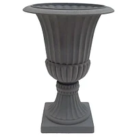 Angelo Décor MenzoMix Jardinière d'urnes Murano de 30 pouces (rouille gris foncé)