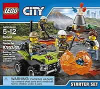 LEGO City Volcano Explorers 60120 Volcano Starter Set Building Kit (83 Piece)