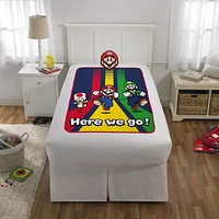 Jeté soyeux avec Orieller Super Mario "Racer Stripes"