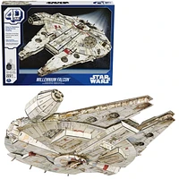 Star Wars Millennium Falcon 3D Model Kit 223 Pcs | Star Wars Toys Desk Decor | Building Toys | Paper Model Kits for Adults & Teens 12+