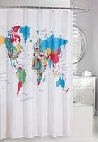 RIDEAU DE DOUCHE MONDIAL