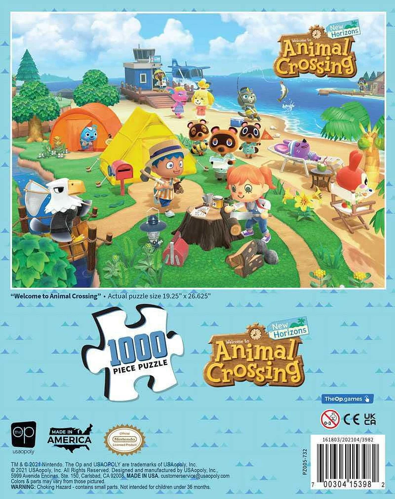 Animal Crossing “Welcome to Animal Crossing” 1000 Piece Puzzle