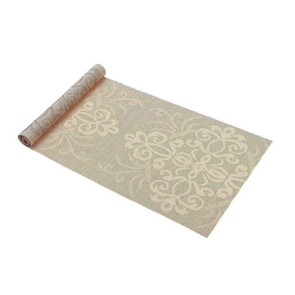 IH Casa Decor Vinyl Table Runner 54" Damask Natural - Ensemble De 2