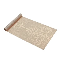 IH Casa Decor Vinyl Table Runner 54" Damask Natural - Ensemble De 2