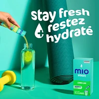 Hydrate Aromatisant D'Eau Liquide Citron Vert Avec Électrolytes 4, 5 G Paquets, 10 Ct Boîte Mio hydrater citron vert 3.8G X 10
