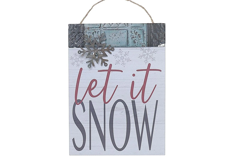 Cintre Mural En Bois Let It Snow