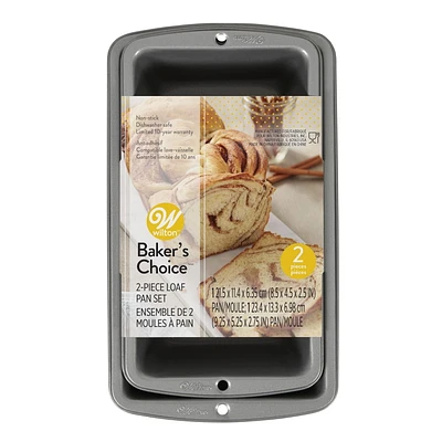 Ensemble de moules à pain antiadhésif Baker's Choice Wilton, 2 pièces
