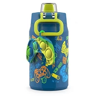 Ello Milo Stainless Steel Water Bottle with Fidget Charm
