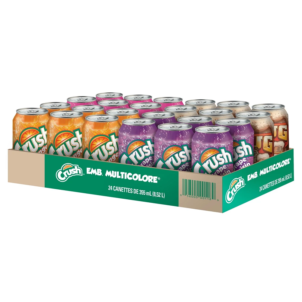 Crush Rainbow Pack 24 x 355 mL Tray, Cans, 24x355mL