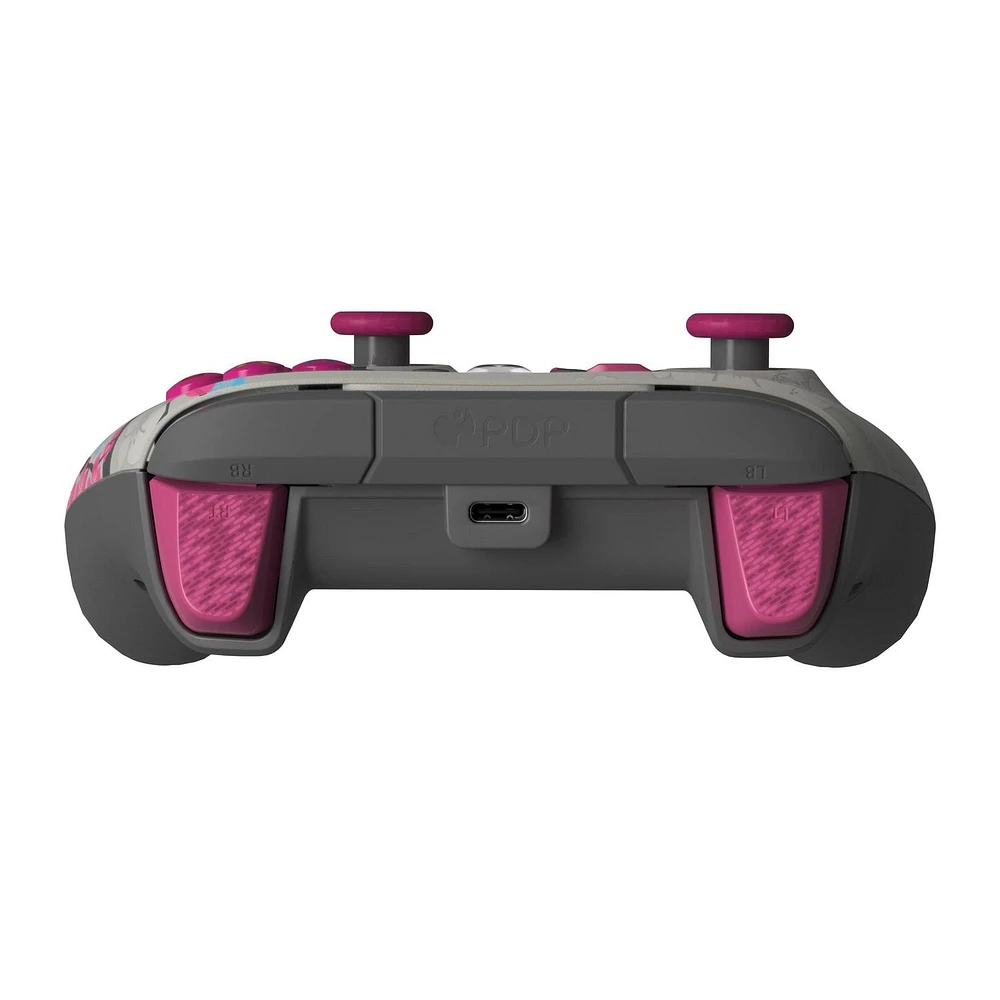 PDP Rematch Wired Controller - Cherry Blossom Glow in the Dark for Xbox Series S X