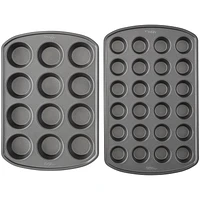 Ensemble de moules à muffins antiadhésifs de qualité supérieure Perfect Results Wilton, 2 pièces