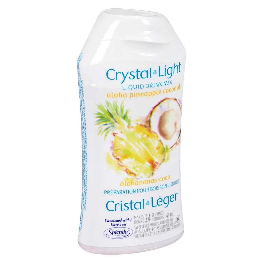 Crystal Light Liquid Drink Mix, Aloha Pineapple Coconut, 48mL