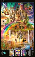 Buffalo Games - Vivid Collection - Rainbow City - 300 Piece Jigsaw Puzzle