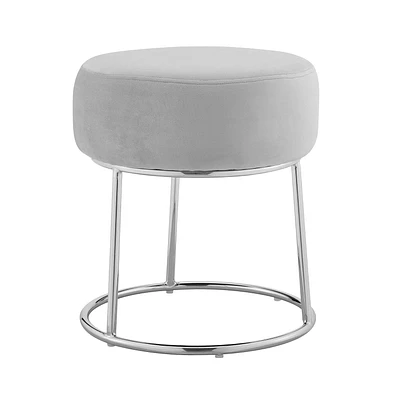 Tabouret d'appoint de coiffeuse Brockton, gris