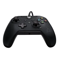 PDP Gaming Wired Controller: Raven Black - Xbox Series X|S, Xbox One, Xbox, Windows 10, 049-012-NA-BK