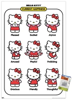 Hello Kitty - Current Happiness Wall Poster, 22.375" x 34"