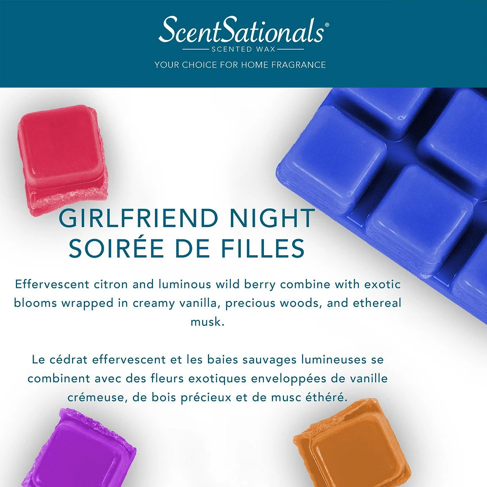 Cubes de cire parfumée ScentSationals Paquet économique - Soirée de filles 5,0 fois (141,8 g)