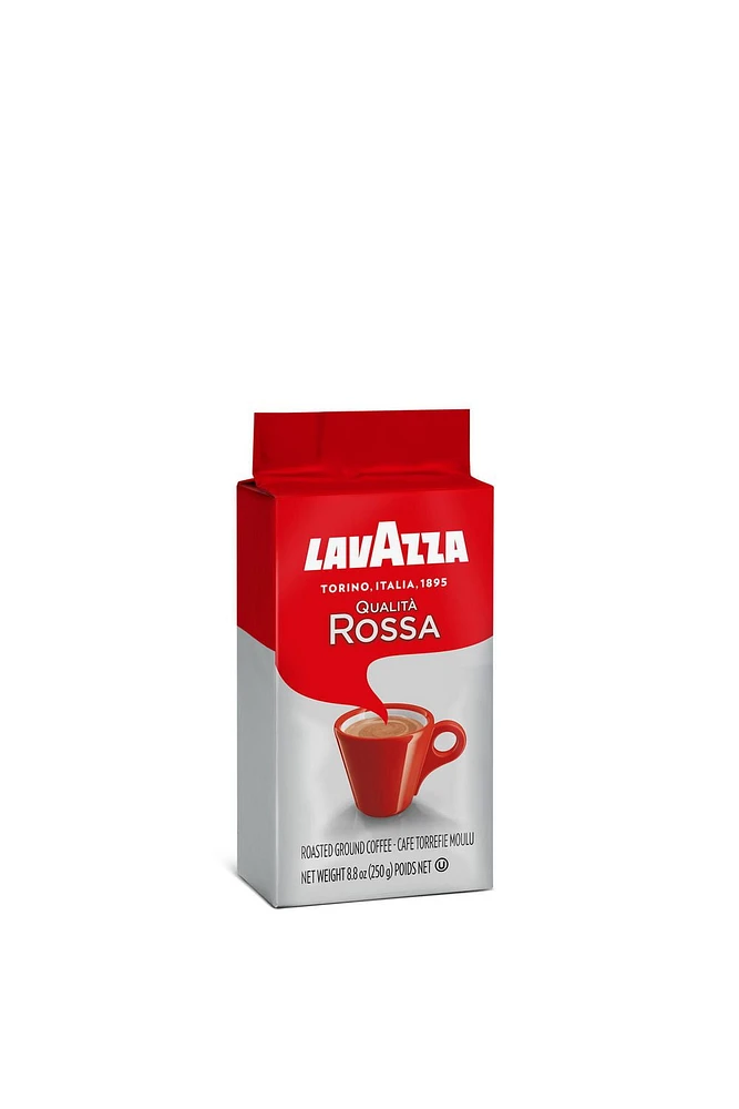 Lavazza - Qualita Rossa Espresso Brick - Medium Roast, Ground Coffee - 250g