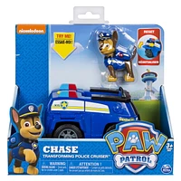 PAW Patrol – Voiture De Police Transformable De Chase Avec mégaphone déployable, à Partir De 3 Ans