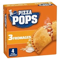 Pillsbury Pizza Pops, 3 Cheese, Mozzarella, White Cheddar, Provolone, Pizza Snacks, 380 g, 4 ct, 4 pizza snacks, 380 g