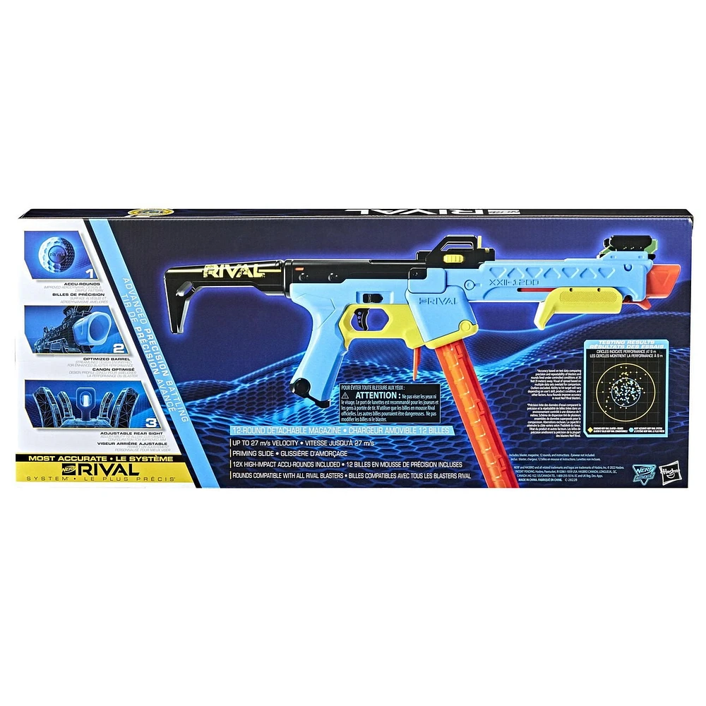 Nerf Rival, blaster Pathfinder XXII-1200, système Nerf Rival le plus précis, viseur ajustable, chargeur 12 billes, 12 billes en mousse Nerf Rival de précision