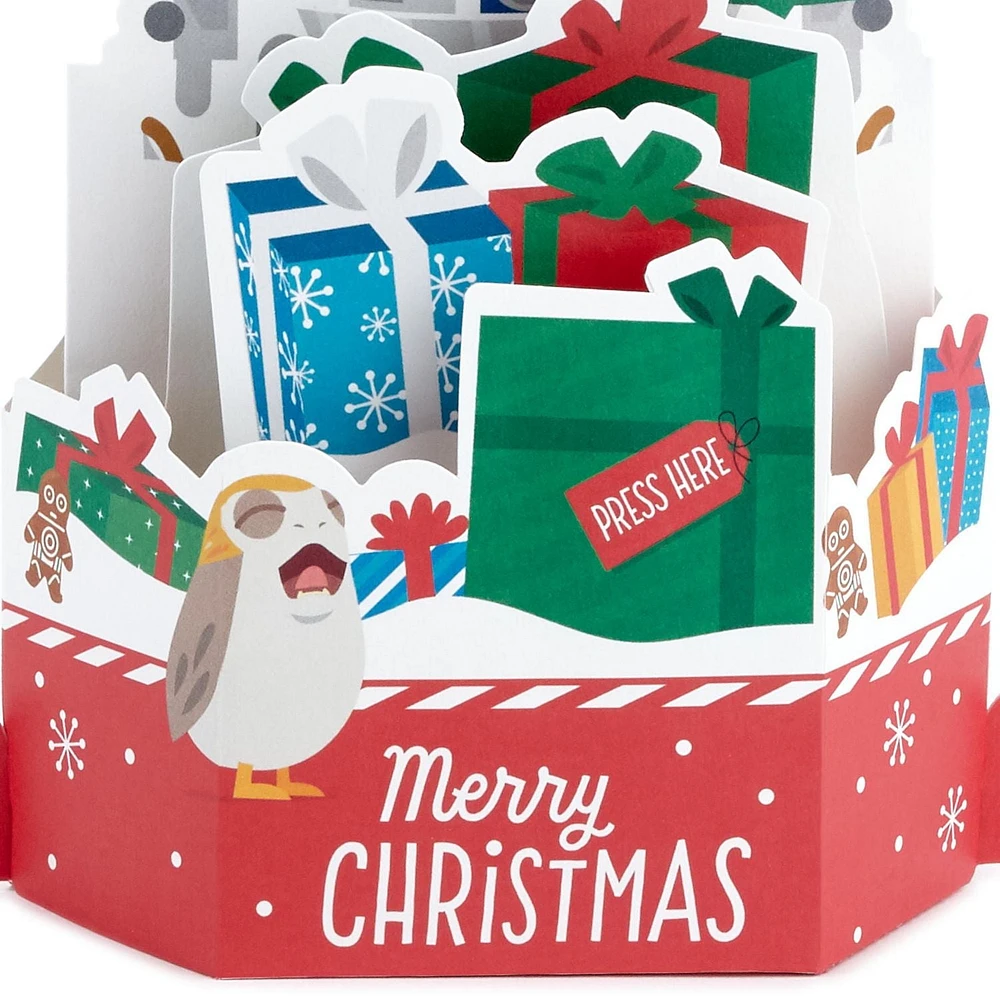 Carte musicale en relief de Noël – La Guerre des étoiles – Paper Wonder de Hallmark (R2-D2, joue « We Wish You a Merry Christmas »)