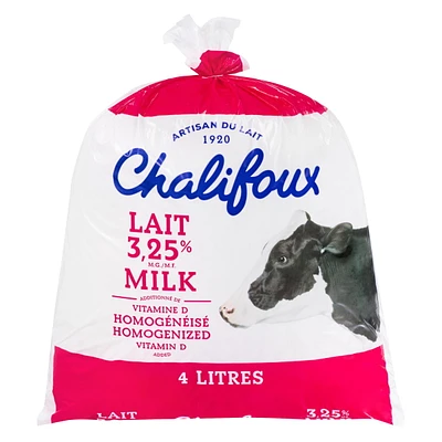 Maison Riviera Lait 3,25% 4L Sac Laiterie Chalifoux Lait 3,25%
