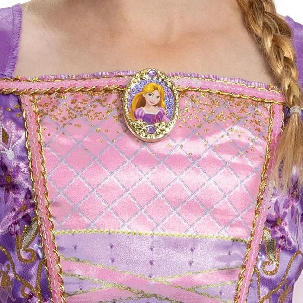 Costume classique de la princesse Disney Rapunzel de l’enfant