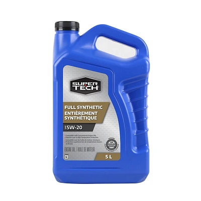 Super Tech Full Synthetic 5W20 Motor Oil, 5L