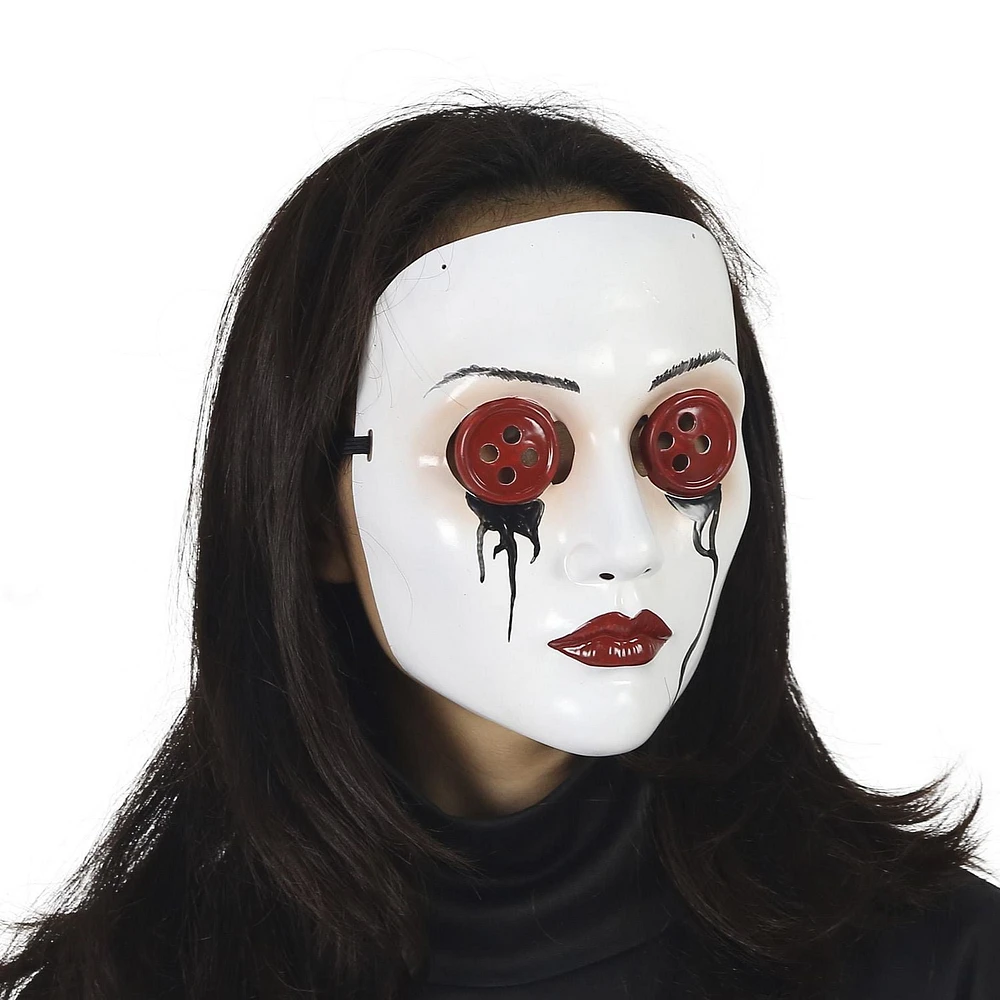 Masque boutonné pour les femmes adultes pour célébrer Halloween