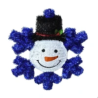 Couronne de flocon de neige de guirlandes de Noël