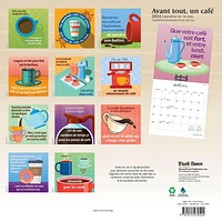 Brush Dance Avant tout, un Café 2024 12x24 Inch Square Wall Calendar, 9781975470524