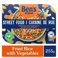 BEN'S ORIGINAL Cuisine de Rue Riz Frit aux Légumes, Plat Préparé, au Micro-ondes en 90 Secondes, 255 g Ben's Original Street Food Riz Frit aux Legumes