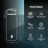 TAL Stainless Steel Ranger Water Bottle 40 fl oz, Pink, Water Bottle