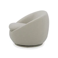 Better Homes & Gardens Mira Swivel Chair, Linen, Better Homes & Gardens Mira Swivel Chair, LinenSoft linen fabric provides lasting comfort360-degree swivel base for easy movement