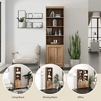 Prepac Yaletown White 23.75" W x 79.50" H x 12.25" Bookcase
