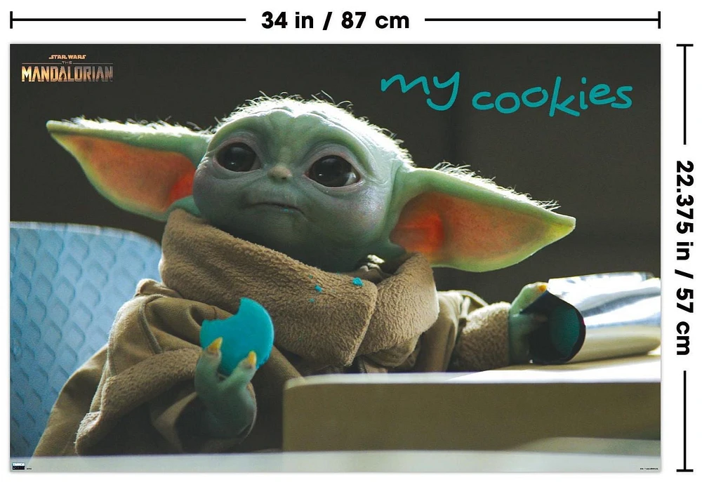 Star Wars: The Mandalorian Season 2 - The Child Cookies Wall Poster, 22.375" x 34"