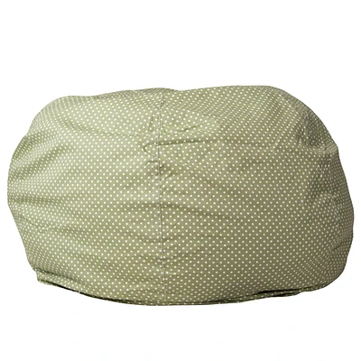 Oversized Green Dot Bean Bag Chair
