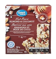 Great Value Almond and Coconut Nut Bars