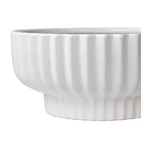 Better Homes & Gardens 8" Ceramic Cup Pot-White, Flower pot