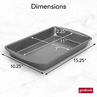 Goodcook Nonstick Biscuit/Brownie Pan, 7X11 inch