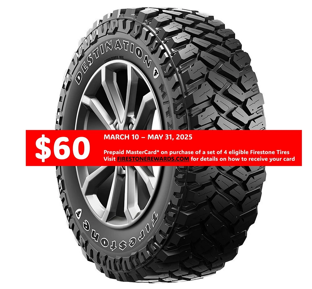 Firestone Destination MT2 LT265/75R16 E/10PLY WL tire