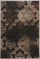 Tapis Bijou Arthur bleu & rouille de pi x pi po
