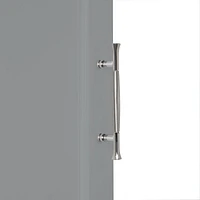 Somerset Collection Maison RiverRidge® Armoire sur pieds à une porte, 23,6 po. (larg) x 40,25 po. (haut) x 11,81 po. (prof), gris