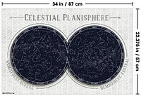 Celestial Planisphere Wall Poster, 22.375" x 34"