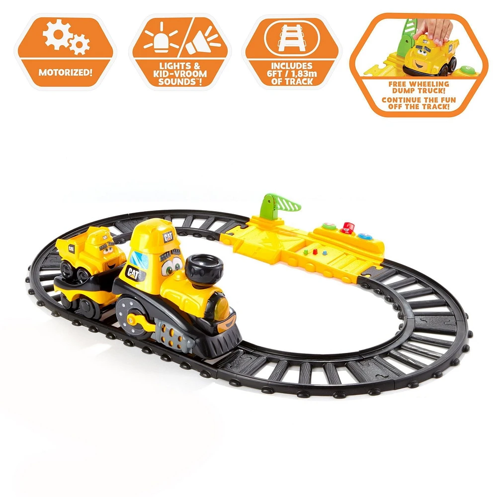 Coffret Cat® Petit train Power Tracks Friends Train Set Junior Crew